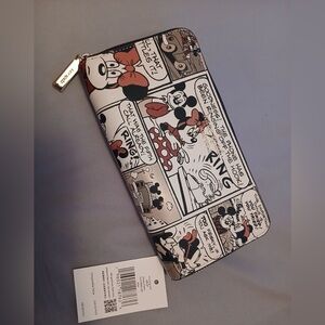 Kate Spade Comic Strip Key Holder with Red and Black Accents